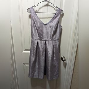 Light Purple/Silver Shimmer CB RSVP Dress Size 4 With Pocket